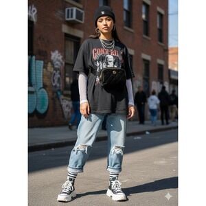 Wantable Velvet Belt Bag in Black Quilted Fanny Pack Crossbody Gold Hardware NEW